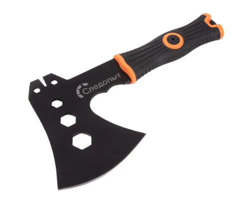 Топор Следопыт туристический 240*130*85 мм,350 гр.оранж.в чехле