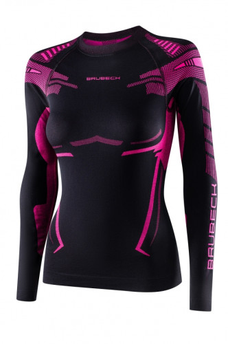 Футболка Brubeck DRY W LS1569W черный/фуксия в Санкт-Петербурге