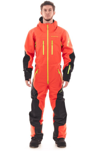 Комбинезон сноубордический Dragonfly SuperLight 3L Man Dark Red-Yellow 2024 в Санкт-Петербурге