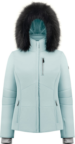 Куртка горнолыжная Poivre Blanc с иск.мехом W24-0802-WO/A голубой в Санкт-Петербурге