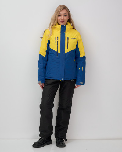 Костюм горнолыжный 02815J желтый  в Санкт-Петербурге