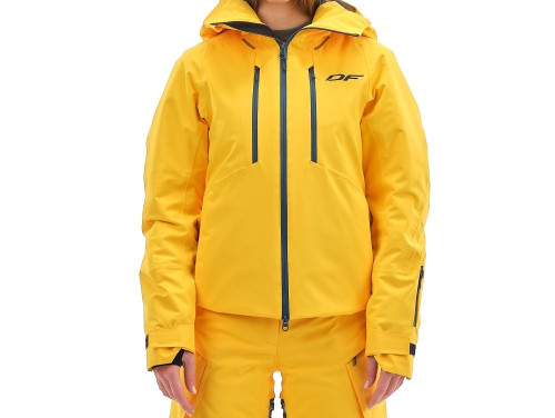 Куртка горнолыжная Dragonfly утепленная Gravity Premium Woman Yellow-Dark в Санкт-Петербурге