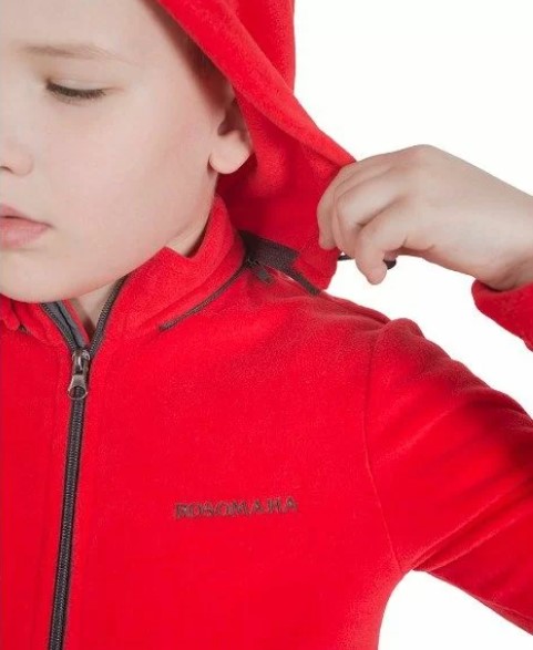 Куртка флисовая детская "Рысь Н" (красный)