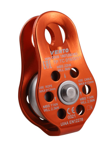  Блок-ролик одинарный Спасатель Люкс дюраль Венто в Санкт-Петербурге  