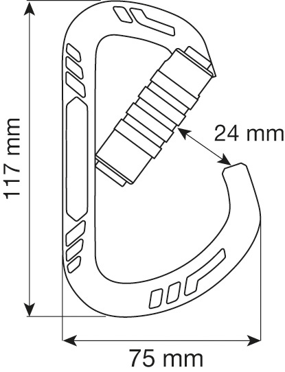  Карабин Camp GUIDE XL 3LOCK - Titanium в Санкт-Петербурге  
