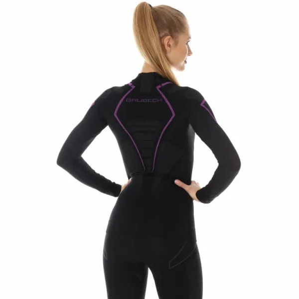 Футболка Brubeck Thermo Nilit Heat черный/розовый женская в Санкт-Петербурге