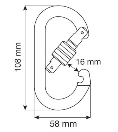  Карабин Camp Oval Standart-Lock в Санкт-Петербурге  