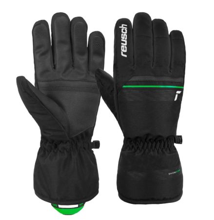 Перчатки Reusch Snow King Black/Neon Green в Санкт-Петербурге