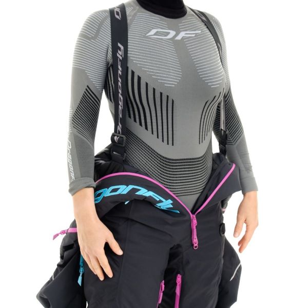 Комбинезон сноубордический Dragonfly Premium Woman Black-Pink 2023 в Санкт-Петербурге