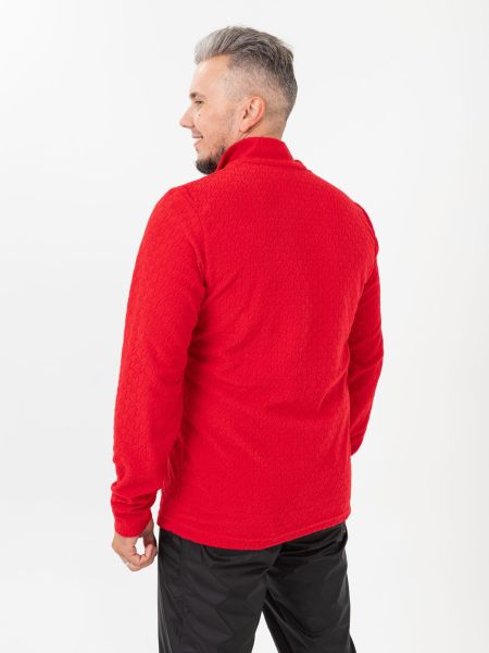 Куртка-анорак Rosomaha флисовая (красный фактурный)