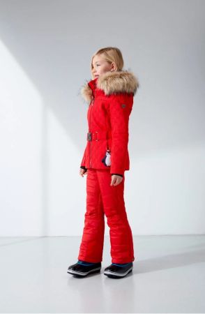Куртка горнолыжная Poivre Blanc с иск.мехом W21-1003-JRGL/A красный в Санкт-Петербурге