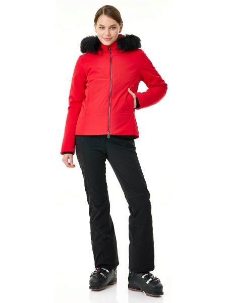 Куртка горнолыжная Poivre Blanc с иск.мехом W24-0800-WO/A красный в Санкт-Петербурге