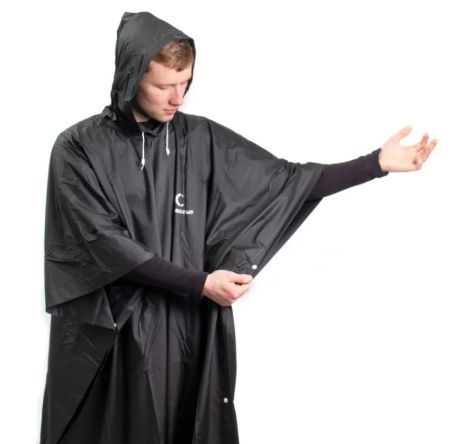 Плащ-дождевик Следопыт плотный PVC 129х137см черный