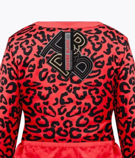 Куртка горнолыжная Poivre Blanc с иск.мехом W24-0800-WO/A красный в Санкт-Петербурге