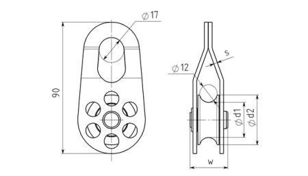  Блок-ролик Вертикаль стальной в Санкт-Петербурге  
