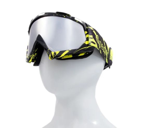 Купить очки мотоциклетные/снегоходные следопыт м6,линзы chrome silver+ transparent в Санкт-Петербурге