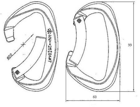  Карабин Вертикаль Скалолазный с гнутой защелкой (keylock) в Санкт-Петербурге  