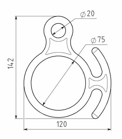  Спусковое устройство Вертикаль 8 рогатая сталь в Санкт-Петербурге  