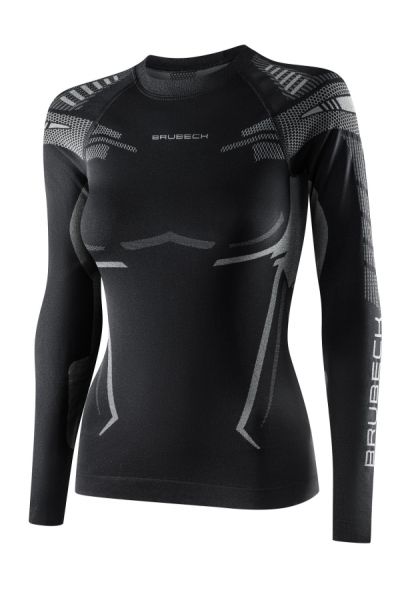 Футболка Brubeck DRY W LS1569W черный/фуксия в Санкт-Петербурге