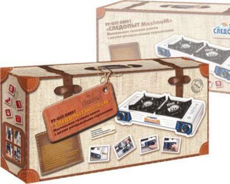 Плита наст.газовая Следопыт MaximuM двойная (с переходником без баллона)