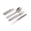 Набор столовых приборов Следопыт в металл.чехле(ложка, вилка, нож, открывашка)