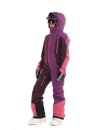 Комбинезон сноубордический Dragonfly Premium Woman Purple&Brown в Санкт-Петербурге