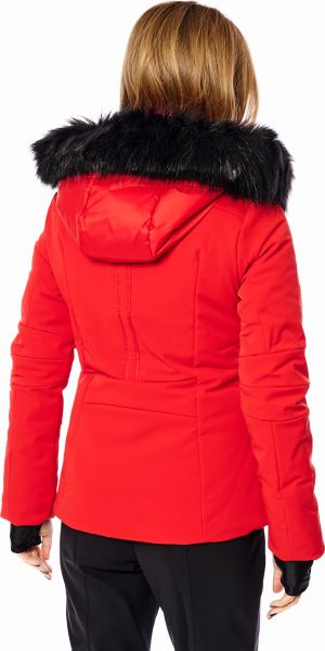 Куртка горнолыжная Poivre Blanc с иск.мехом W24-0802-WO/A красный в Санкт-Петербурге