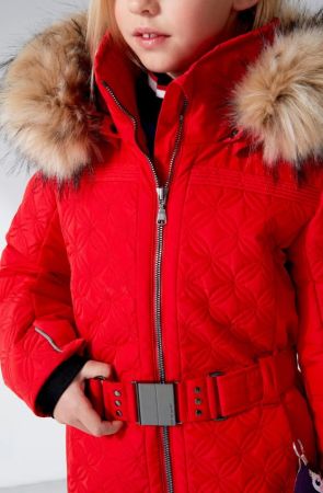 Куртка горнолыжная Poivre Blanc с иск.мехом W21-1003-JRGL/A красный в Санкт-Петербурге