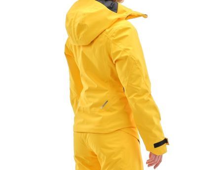 Куртка горнолыжная Dragonfly утепленная Gravity Premium Woman Yellow-Dark в Санкт-Петербурге