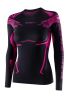 купить Футболка Brubeck DRY W LS1569W черный/фуксия