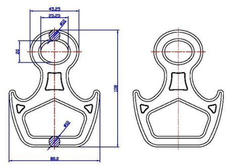  Спусковое устройство Вертикаль 8 рогатая малая дюраль в Санкт-Петербурге  
