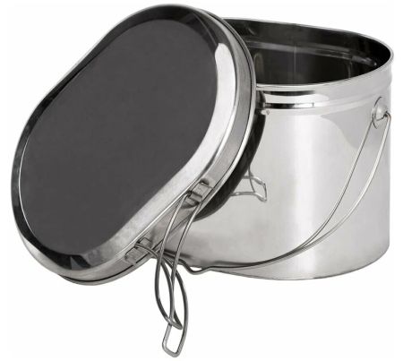 Котел Роза Ветров 1,3л.низкий нерж.крышка с ручками