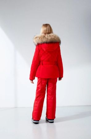 Куртка горнолыжная Poivre Blanc с иск.мехом W21-1003-JRGL/A красный в Санкт-Петербурге