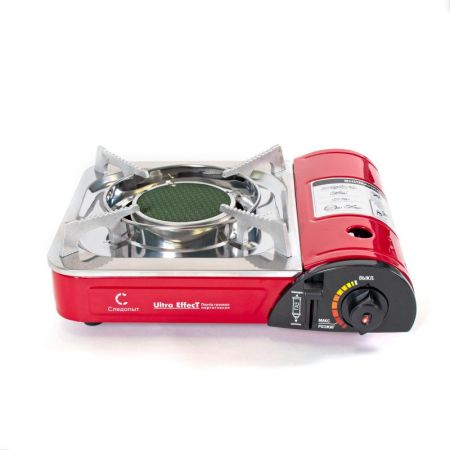 Плита наст.газовая керам.Следопыт UltraEffect с переходником (без баллона)