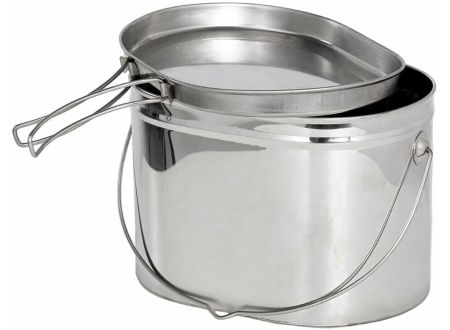 Котел Роза Ветров 1,3л.низкий нерж.крышка с ручками