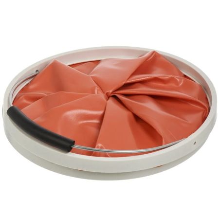 Ведро складное Следопыт 9 л,оранж.без чехла