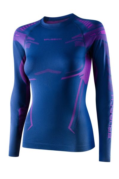 Футболка Brubeck DRY W LS1569W черный/фуксия в Санкт-Петербурге