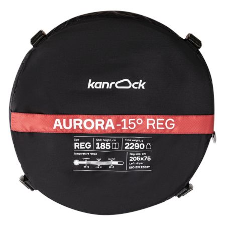 Спальник Kanrock Aurora -15 Regular Red левый